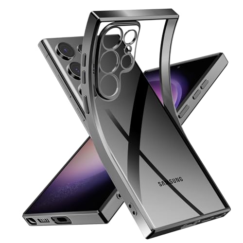 Niphabe Handyhülle für Samsung Galaxy S23 Ultra Hülle, Niemals Gelb Ultra Dünn Crystal Clear Schutzhülle Weiches Silikon Stoßfest Case Kompatibel mit Samsung Galaxy S23 Ultra 5G 6.8'' -Schwarz Niphabe Handyhülle für Samsung Galaxy S23 Ultra Hülle, Niemals Gelb Ultra Dünn Crystal Clear Schutzhülle Weiches Silikon Stoßfest Case Kompatibel mit Samsung Galaxy S23 Ultra 5G 6.8'' -Schwarz von Niphabe