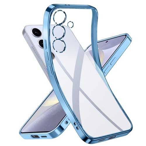 Niphabe Handyhülle für Samsung Galaxy S24 5G Hülle, Niemals Gelb Ultra Dünn Crystal Clear Schutzhülle Weiches Silikon Stoßfest Case Kompatibel mit Samsung Galaxy S24 6.2'' -Blue Niphabe Handyhülle für Samsung Galaxy S24 5G Hülle, Niemals Gelb Ultra Dünn Crystal Clear Schutzhülle Weiches Silikon Stoßfest Case Kompatibel mit Samsung Galaxy S24 6.2'' -Blue von Niphabe