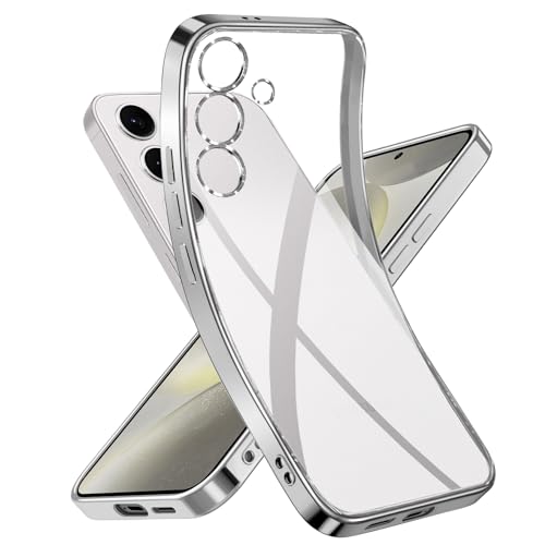 Niphabe Handyhülle für Samsung Galaxy S24 5G Hülle, Niemals Gelb Ultra Dünn Crystal Clear Schutzhülle Weiches Silikon Stoßfest Case Kompatibel mit Samsung Galaxy S24 6.2'' -Silver Niphabe Handyhülle für Samsung Galaxy S24 5G Hülle, Niemals Gelb Ultra Dünn Crystal Clear Schutzhülle Weiches Silikon Stoßfest Case Kompatibel mit Samsung Galaxy S24 6.2'' -Silver von Niphabe
