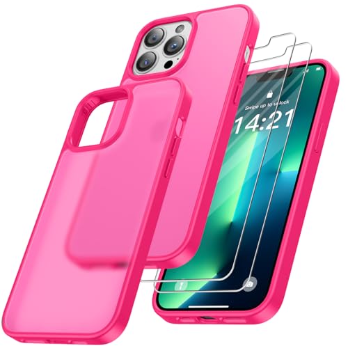 Niphabe Hard Hülle Kompatibel mit iPhone 13 Pro Max mit 2 Stück Schutzfolie Nie Vergilbung Hard PC Case Kratzresistente Rückseite Stoßfest Schutzhülle TPU Bumper Hülle - Rose Rot Niphabe Hard Hülle Kompatibel mit iPhone 13 Pro Max mit 2 Stück Schutzfolie Nie Vergilbung Hard PC Case Kratzresistente Rückseite Stoßfest Schutzhülle TPU Bumper Hülle - Rose Rot von Niphabe