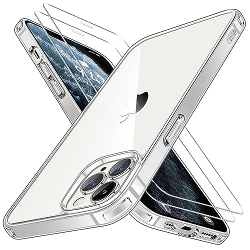 Niphabe Klar Hülle Kompatibel mit iPhone 11 Pro mit 2 Stück Schutzfolie, Nie Vergilbung Hard PC Case Kratzresistente Rückseite Stoßfest Schutzhülle TPU Bumper Durchsichtig Hülle Klar Niphabe Klar Hülle Kompatibel mit iPhone 11 Pro mit 2 Stück Schutzfolie, Nie Vergilbung Hard PC Case Kratzresistente Rückseite Stoßfest Schutzhülle TPU Bumper Durchsichtig Hülle Klar von Niphabe
