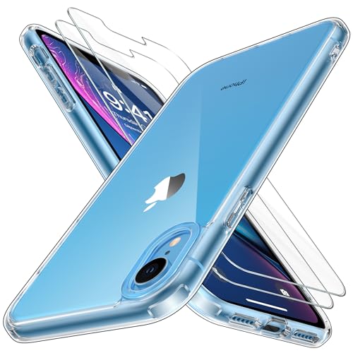 Niphabe Klar Hülle Kompatibel mit iPhone XR mit 2 Stück Panzerfolie, Nie Vergilbung Hard PC Case Kratzresistente Rückseite Stoßfest Schutzhülle TPU Bumper iPhone XR Durchsichtig Hülle 6,1''(Klar) Niphabe Klar Hülle Kompatibel mit iPhone XR mit 2 Stück Panzerfolie, Nie Vergilbung Hard PC Case Kratzresistente Rückseite Stoßfest Schutzhülle TPU Bumper iPhone XR Durchsichtig Hülle 6,1''(Klar) von Niphabe