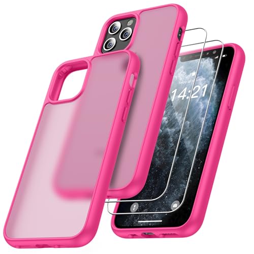 Niphabe Matt Hülle Kompatibel mit iPhone 11 Pro mit 2 Stück Schutzfolie, Nie Vergilbung Hard PC Case Kratzresistente Rückseite Stoßfest Schutzhülle TPU Bumper Hülle Rosenrot Niphabe Matt Hülle Kompatibel mit iPhone 11 Pro mit 2 Stück Schutzfolie, Nie Vergilbung Hard PC Case Kratzresistente Rückseite Stoßfest Schutzhülle TPU Bumper Hülle Rosenrot von Niphabe