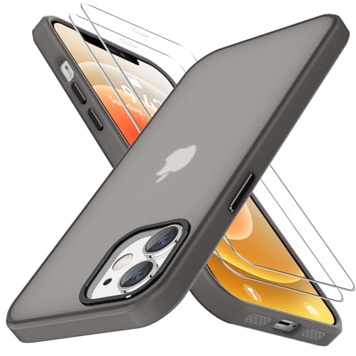 Niphabe Matt Hülle Kompatibel mit iPhone 12/12 Pro mit 2 Stück Panzerfolie, Nie Vergilbung Hard PC Mattierte Durchscheinende Case Kratzresistente Rückseite Stoßfest Schutzhülle Niphabe Matt Hülle Kompatibel mit iPhone 12/12 Pro mit 2 Stück Panzerfolie, Nie Vergilbung Hard PC Mattierte Durchscheinende Case Kratzresistente Rückseite Stoßfest Schutzhülle von Niphabe