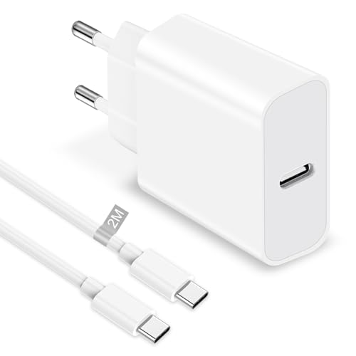 25W USB C Ladegerät mit Ladekabel für iPhone 16 Pro Max/16 Plus/15 Pro Max/15 Plus,iPad Pro/Air, iPhone 15 Ladegerät USB C Schnellladegerät USB C Netzteil Stecker Fast Charger Adapter mit Ladekabel 2M 25W USB C Ladegerät mit Ladekabel für iPhone 16 Pro Max/16 Plus/15 Pro Max/15 Plus,iPad Pro/Air, iPhone 15 Ladegerät USB C Schnellladegerät USB C Netzteil Stecker Fast Charger Adapter mit Ladekabel 2M von Nipow