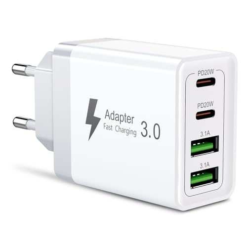 40W USB C Ladegerät,USB Ladegerät Mehrfach mit USB-C und USB-A,Netzteil USB C Ladegerät Handy Schnellladegerät für iPhone 14 pro13 12 11,Samsung Galaxy S23 Ultra S22 S21 S20 A53,Xiaomi,Huawei,Google von Nipow