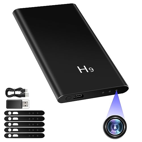 Nisanmoon Powerbank Mini-Kamera, HD 1080P Mini Kamera mit 5000mAh Powerbank, Kleine Kamera Unterstützung Schwerkraft-Sensor, Bewegungserkennung und Nachtsicht von Nisanmoon