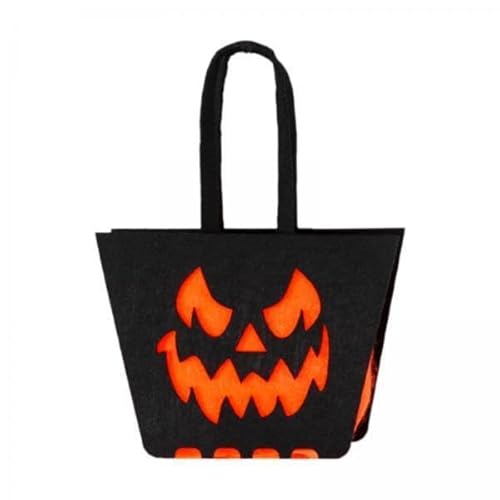 Nishiyuenyi 4x Gruselige Süßigkeitenaufbewahrungstasche, Robuste Tragetasche Aus Stoff, Halloween Deko für Zuhause Nishiyuenyi 4x Gruselige Süßigkeitenaufbewahrungstasche, Robuste Tragetasche Aus Stoff, Halloween Deko für Zuhause von Nishiyuenyi