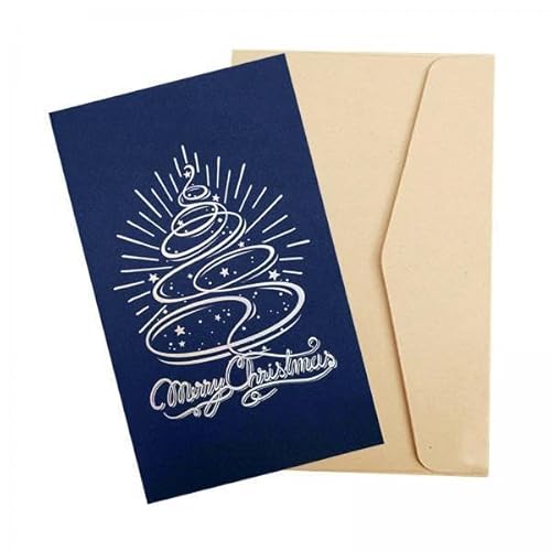Nishiyuenyi 4xMerry Christmas Karte, Winterurlaub Grußkarte, Langlebiges, Kreatives Papier mit Umschlag, Weihnachtsdekoration, Geschenk für Ehefrau Und Mutter Nishiyuenyi 4xMerry Christmas Karte, Winterurlaub Grußkarte, Langlebiges, Kreatives Papier mit Umschlag, Weihnachtsdekoration, Geschenk für Ehefrau Und Mutter von Nishiyuenyi