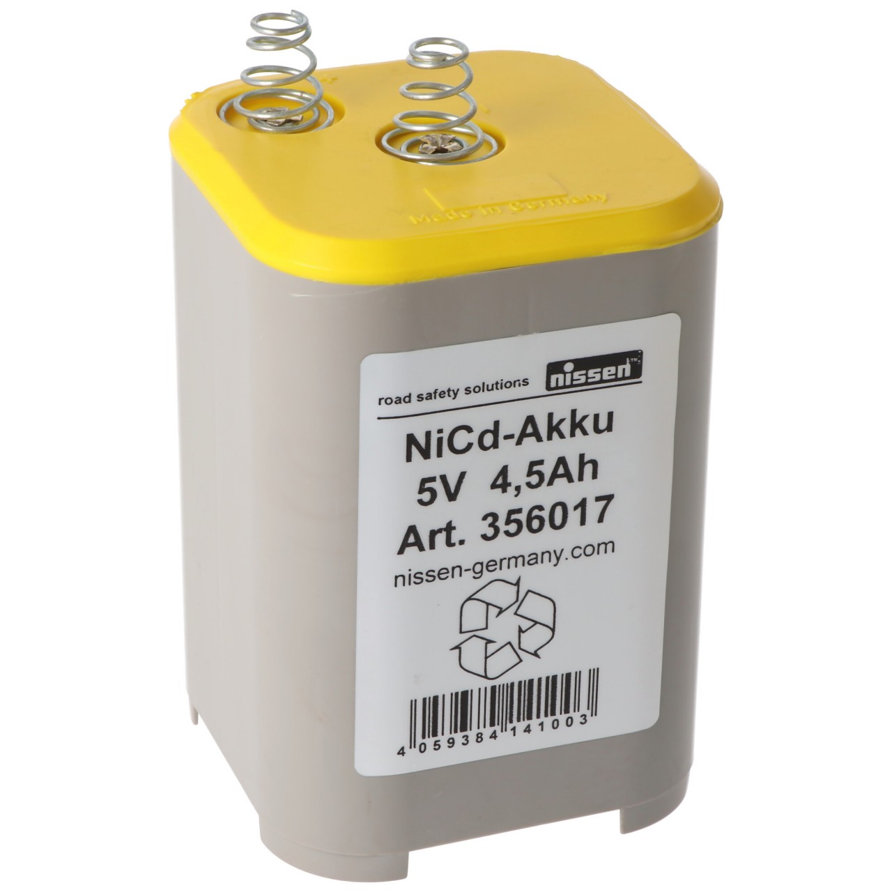 Original Nissen Akku 4R25 NiCd 5 Volt 4,5Ah Nickel-Cadmium Akku Made in Germany Original Nissen Akku 4R25 NiCd 5 Volt 4,5Ah Nickel-Cadmium Akku Made in Germany von Nissen