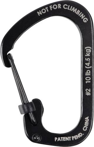 NITE Ize CSL2-01-R6 Karabiner SlideLock Gr. 2 44mm x 29mm x 2.5mm 1St. von Nite Ize