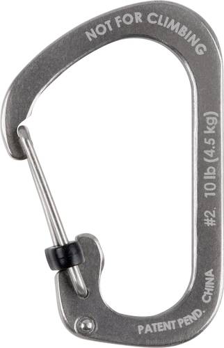 NITE Ize CSL2-11-R6 Karabiner SlideLock Gr. 2 8.9mm x 43.6mm x 2.5mm 1St. von Nite Ize