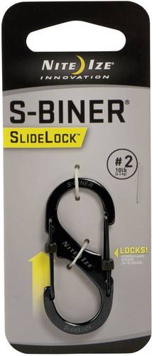 NITE Ize NI-LSB2-01-R3 Karabiner SideLock S-Biner 2 50mm x 22mm x 8mm 1St. von Nite Ize