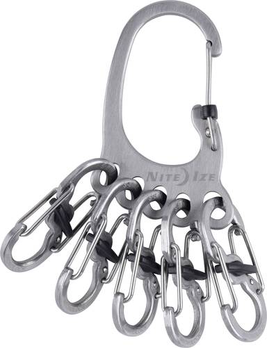 NITE Ize Schlüssel-Karabiner KLKBF-11-R6 BigFoot Locker KeyRack Edelstahl 1St. von Nite Ize