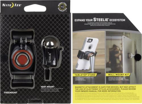 NITE Ize Steelie FreeMount Vent Kit Lüftungsgitter Handy-Kfz-Halterung 360° drehbar 57 - 90mm von Nite Ize