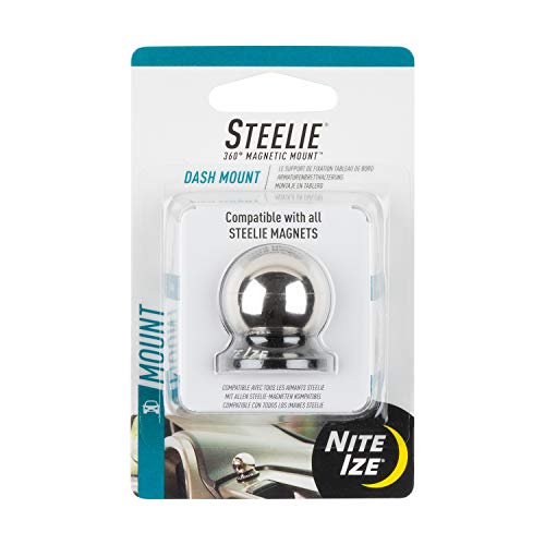 Nite Ize Ize STDM-11-R7 NI-STDM-11-R7 Steelie Kugelhalterung Handy-Kfz-Halterung Magnetbefestigung, Dash Ball, Silber von Nite Ize