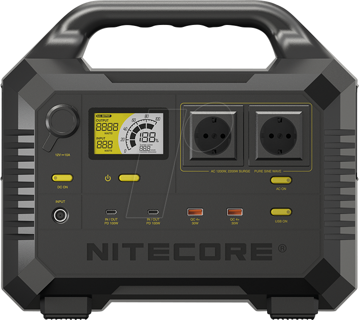 NC NES1200 - Nitecore NES1200, Powerstation, 1200 W, USB-C von Nitecore