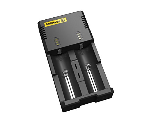 NiteCore NC i2 Version 2014 Intellicharge Akku Ladestation für Li-Ion/Ni-Mh/Ni-Cd (Output Current: 2x 500mA) von Nitecore