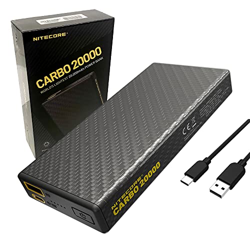 Nitecore Carbo 20000 Leichtes 20.000 mAh Ladegerät mit Eco-Sensa Typ C Ladekabel Nitecore Carbo 20000 Leichtes 20.000 mAh Ladegerät mit Eco-Sensa Typ C Ladekabel von Nitecore