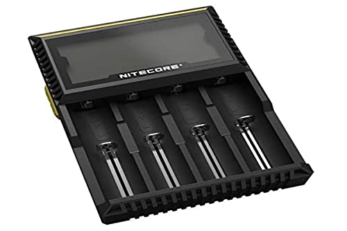 Nitecore D4EU - Universalladegerät für Li-Ion, NiMH, NiCd und LiFePO4 Akkus, mit LCD Display von Nitecore