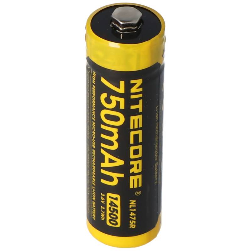 Nitecore Li-Ion Akku Typ 14500 - 750mAh - NL1475R von Nitecore