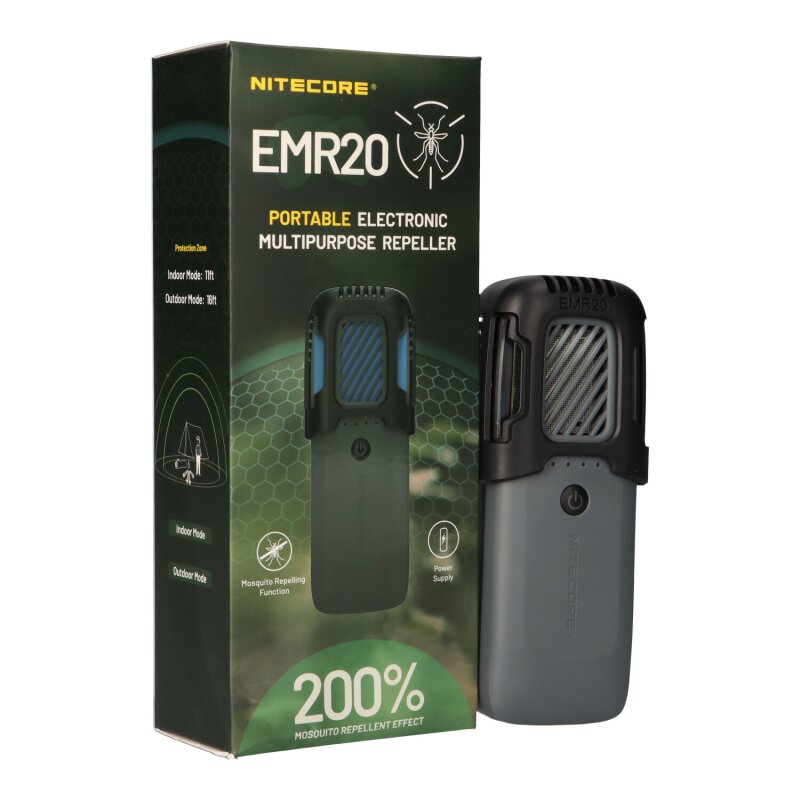 Nitecore Mückenabwehr EMR20 ca. 5 Meter Schutzzone Nitecore Mückenabwehr EMR20 ca. 5 Meter Schutzzone von Nitecore