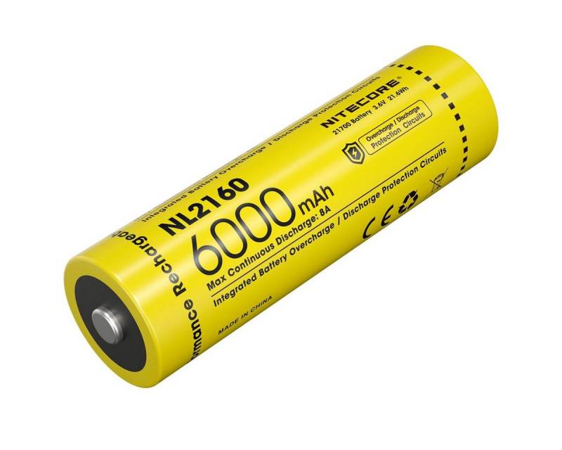 Nitecore NL2160 21700 Li-Ion Akku 3,6V 6000mAh Akku von Nitecore
