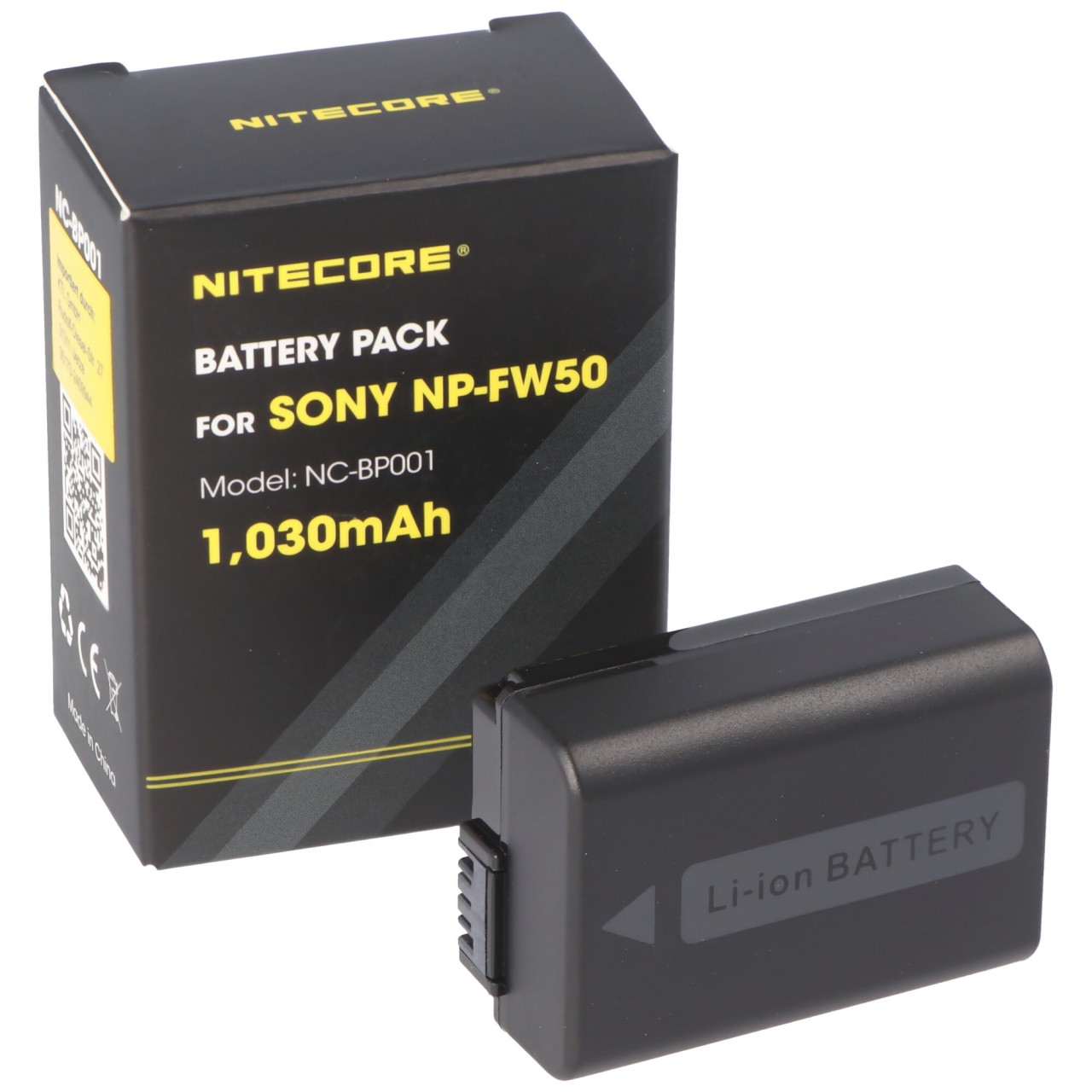 Nitecore NP-FW50 Kamera Akku NC-BP001 NP-FW50 ideal passend für viele Sony Kamera-Modelle 7,4V 1030mAh Nitecore NP-FW50 Kamera Akku NC-BP001 NP-FW50 ideal passend für viele Sony Kamera-Modelle 7,4V 1030mAh von Nitecore