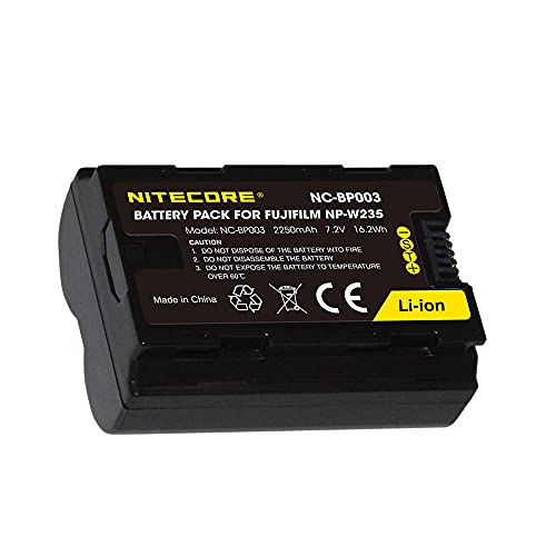 Nitecore NP-W235 Kamera Akku, Alternative zu Fujifilm NP-W235 von Nitecore