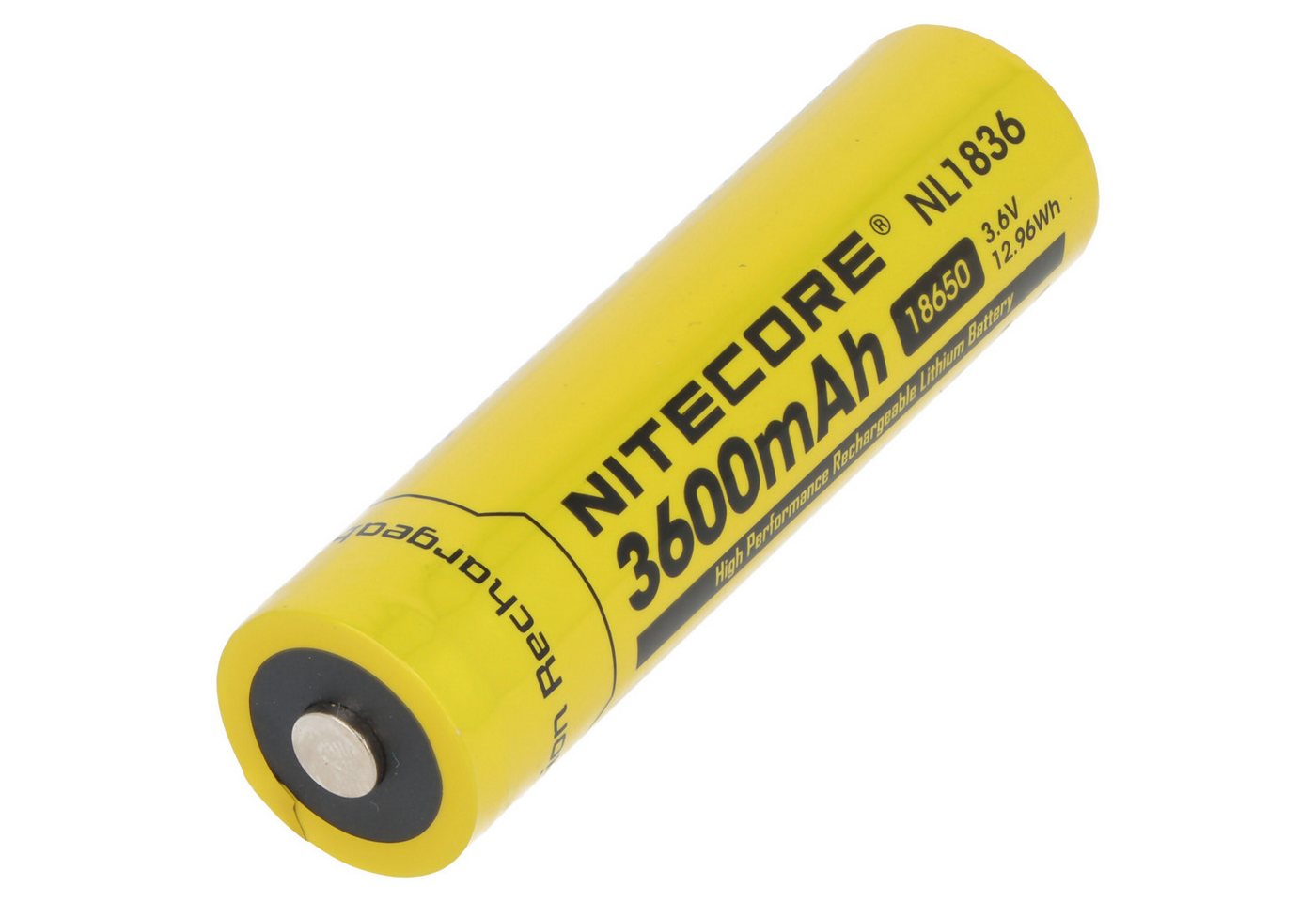 Nitecore Nitecore Li-Ion Akku Typ 18650 mit 3600mAh NL1836 mit Schutzschaltung Akku 3600 mAh (3,6 V) von Nitecore