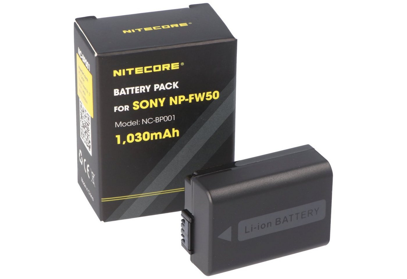 Nitecore Nitecore NP-FW50 Kamera Akku NC-BP001 NP-FW50 ideal passend für viele Akku von Nitecore