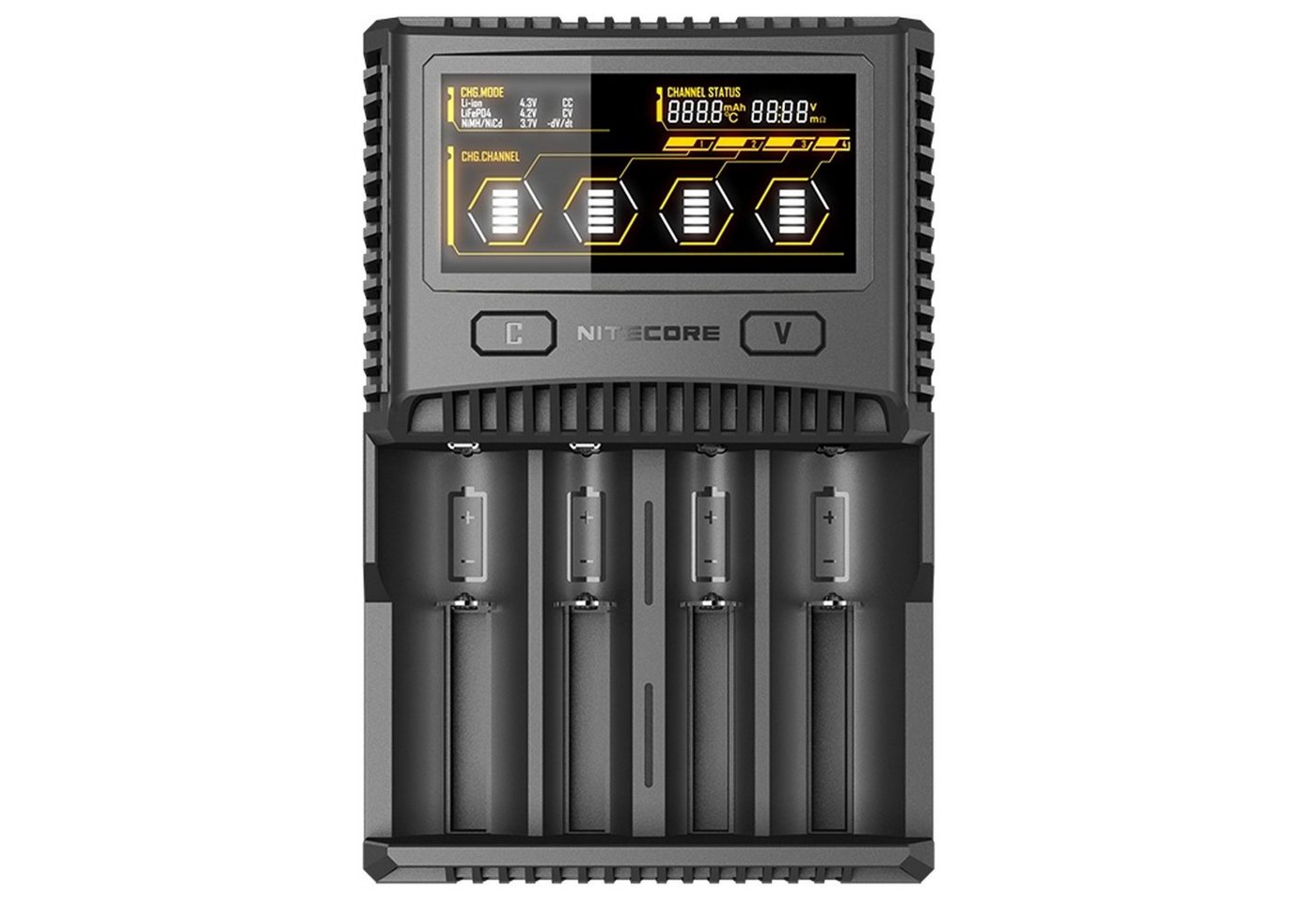 Nitecore Nitecore SC4 Schnell-Ladegerät passend für fast alle Li-Ion, NiMH und Akku 300 mAh von Nitecore