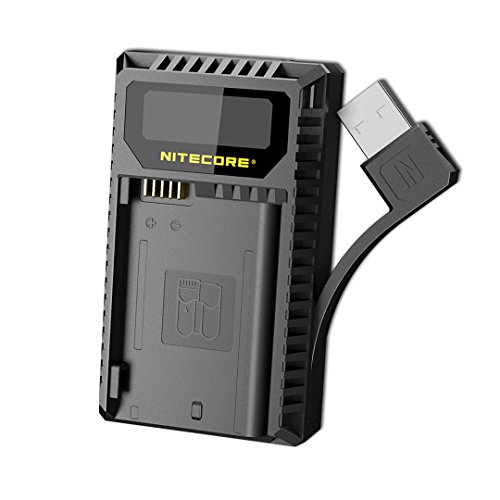 Nitecore UNK2 Compacte Dubbel Lader voor Nikon EN EL15 + USB, Schwarz von Nitecore