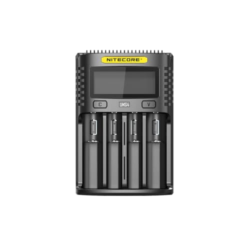 Nitecore Universal Ladegerät UMS4 3000 mA USB Erwachsene Unisex schwarz L 159 x B 107 x H 41 von Nitecore