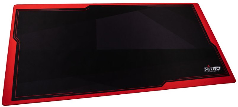 Deskmat DM16 Gaming-Schreibtischunterlage schwarz/inferno red von Nitro Concepts