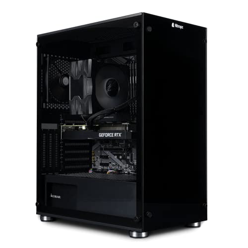 NitroPC - PC Work Pro Gold | Workstation (Intel Core i9 13900K 24/32 5.8GHz, RTX 3070 8GB, RAM 64GB, M.2 1TB + HDD 3TB, Windows 11, WiFi) Büro PC, Desktop PC, Arbeit Computer von NitroPC