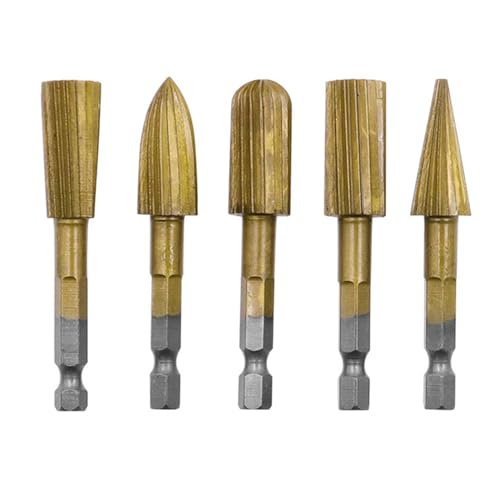 Hochgeschwindigkeitsstahl Frässtifte, 5 Stück Sechseckiger Griff Rotationsfräser-Set für Stahl-Metallbearbeitung Polieren für Schleifmaschine, Schnitzen, Metallpolieren, Bohren Hochgeschwindigkeitsstahl Frässtifte, 5 Stück Sechseckiger Griff Rotationsfräser-Set für Stahl-Metallbearbeitung Polieren für Schleifmaschine, Schnitzen, Metallpolieren, Bohren von Nityunn