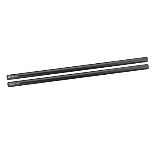 Nitze 15mm Rod 40 cm, 16 Zoll 15mm Kamera Aluminiumlegierung Rod, 15mm Stange mit M11 Innengewinde für Kamera Rig Matte Box Follow Focus 15mm Stangensystem (2 Stck.) - R15-400 von Nitze