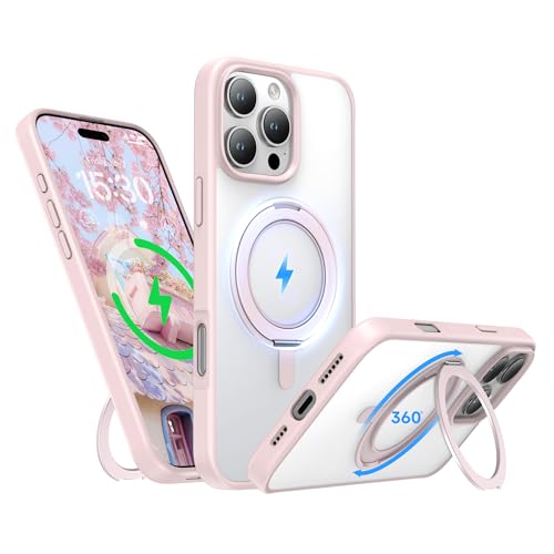 Niunisi Magnetische 360°Ring für iPhone 16 Pro Max Hülle mit Ständer, Kompatibel mit Magnetic Militär-Grade stoßfeste Schutzhülle Drehbarer Kickstand Handyhülle für iPhone 16 Pro Max 6.9", Rosa Niunisi Magnetische 360°Ring für iPhone 16 Pro Max Hülle mit Ständer, Kompatibel mit Magnetic Militär-Grade stoßfeste Schutzhülle Drehbarer Kickstand Handyhülle für iPhone 16 Pro Max 6.9", Rosa von Niunisi