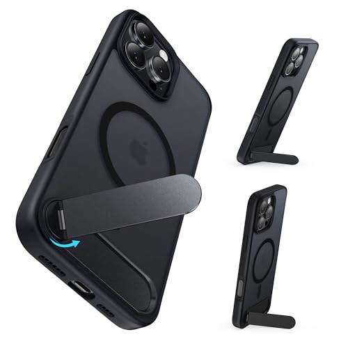 Niunisi für iPhone 16 Pro Max Hülle mit Ständer, Kompatibel mit Mag-Safe Adjustable Kickstand Handyhülle Magnetisch Stossfest Schutzhülle für iPhone 16 Pro Max 6.9", Schwarz Niunisi für iPhone 16 Pro Max Hülle mit Ständer, Kompatibel mit Mag-Safe Adjustable Kickstand Handyhülle Magnetisch Stossfest Schutzhülle für iPhone 16 Pro Max 6.9", Schwarz von Niunisi
