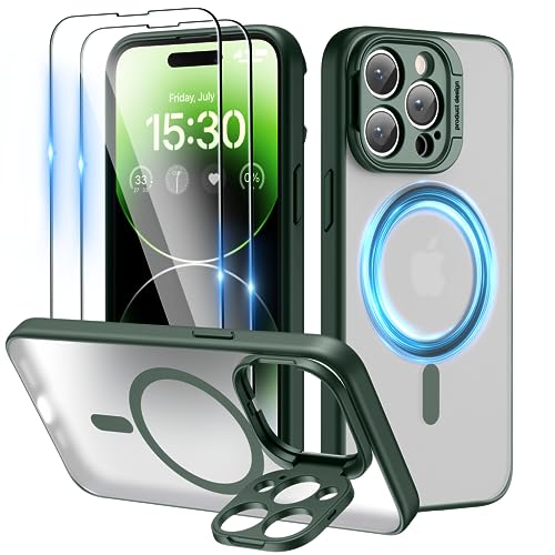 Niunisi für iPhone 15 Pro Hülle für MagSafe KameraStänder kameraschutz Handyhülle mit 2X Panzerglas Kratzfeste Rückseite Schutzhülle Dünne iPhone 15 Pro Case-Camera Grüner Niunisi für iPhone 15 Pro Hülle für MagSafe KameraStänder kameraschutz Handyhülle mit 2X Panzerglas Kratzfeste Rückseite Schutzhülle Dünne iPhone 15 Pro Case-Camera Grüner von Niunisi