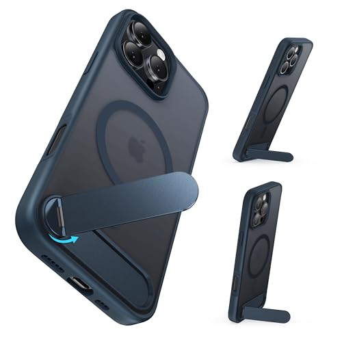 Niunisi für iPhone 16 Pro Hülle mit Ständer, Kompatibel mit Mag-Safe Adjustable Kickstand Handyhülle Magnetisch Stossfest Schutzhülle für iPhone 16 Pro 6.3", Blau Niunisi für iPhone 16 Pro Hülle mit Ständer, Kompatibel mit Mag-Safe Adjustable Kickstand Handyhülle Magnetisch Stossfest Schutzhülle für iPhone 16 Pro 6.3", Blau von Niunisi