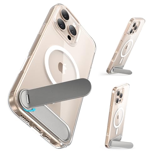 Niunisi für iPhone 16 Pro Hülle mit Ständer, Kompatibel mit Mag-Safe Adjustable Kickstand Handyhülle Magnetisch dünn Schutzhülle für iPhone 16 Pro 6.3", Transparent Niunisi für iPhone 16 Pro Hülle mit Ständer, Kompatibel mit Mag-Safe Adjustable Kickstand Handyhülle Magnetisch dünn Schutzhülle für iPhone 16 Pro 6.3", Transparent von Niunisi