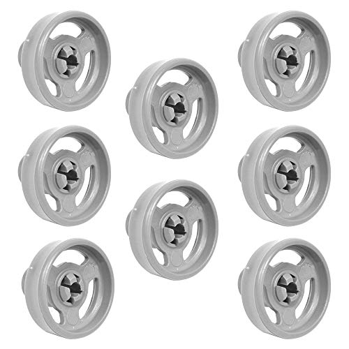 8 x Geschirrspüler untere Korbrollen, Universal-Unterkorbrollen & Achsen Pin für Hotpoint Candy Ariston Creda Fisher & Paykel Smeg Kenwood Indesit Hoover C00094189 C00104638 C00056347 von Niuzemyko