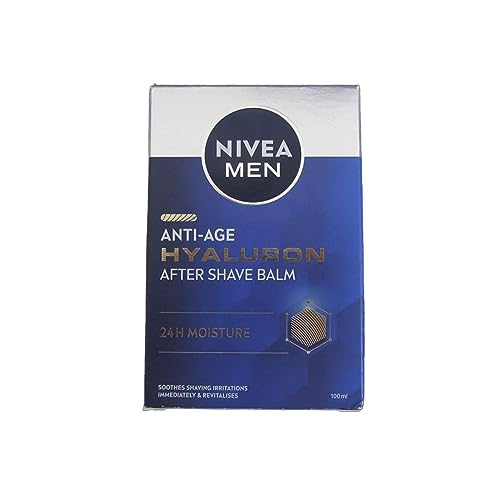 NIVEA MEN Hyaluron Bálsamo After Shave Antiedad con Ácido Hialurónico (1 x 100 ml), bálsamo hidratante para calmar la piel tras el afeitado, bálsamo facial refrescante von NIVEA