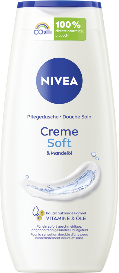 NIVEA Cremedusche soft & Mandelöl, 250 ml Flasche von Nivea