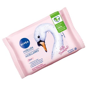 NIVEA feuchte Reinigungstücher MIZELLEN 3in1 1-lagig weiß, 25 Tücher NIVEA feuchte Reinigungstücher MIZELLEN 3in1 1-lagig weiß, 25 Tücher von Nivea