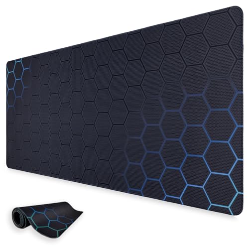 Niviy Gaming Mousepad 900x400mm Mauspad mit geometrischem wabenmuster,Wasserdicht Oberfläche Verbessert Präzision und Geschwindigkeit,rutschfeste Gummibasis Tischunterlage für Büro Zuhause,Blaugrün Niviy Gaming Mousepad 900x400mm Mauspad mit geometrischem wabenmuster,Wasserdicht Oberfläche Verbessert Präzision und Geschwindigkeit,rutschfeste Gummibasis Tischunterlage für Büro Zuhause,Blaugrün von Niviy