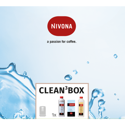 NIVONA Reinigungs-Set CLEAN3BOX (NIRK 703 Flüssigentkalker, NICC 705 Milchsystemreiniger, NIRT 701 Reinigungstabletten) von Nivona