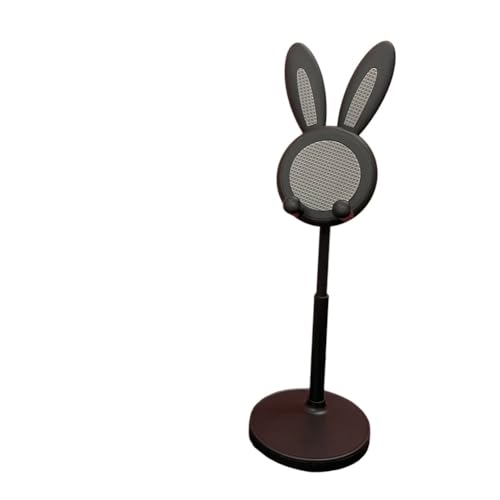 Handyständer Niedlicher Hase, Handy Halterung, Verstellbare Tisch Handy Ständer, Winkel Höhe einstellbar Tablet Halter kompatibel mit Smartphone und weitere 4-10 Zoll Geräte - Schwarz Handyständer Niedlicher Hase, Handy Halterung, Verstellbare Tisch Handy Ständer, Winkel Höhe einstellbar Tablet Halter kompatibel mit Smartphone und weitere 4-10 Zoll Geräte - Schwarz von Niwugady